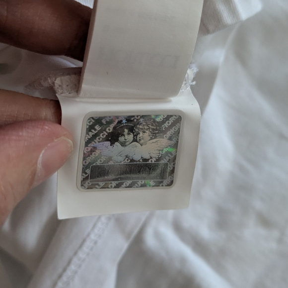 Fiorucci White Angel Print Cropped Top - Picture 7 of 8